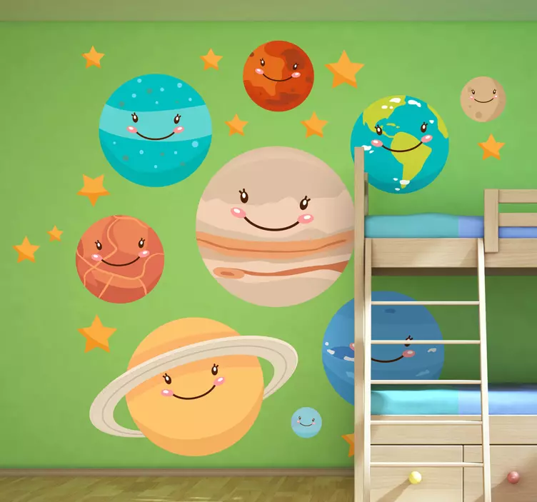 Planets Wall Sticker - TenStickers