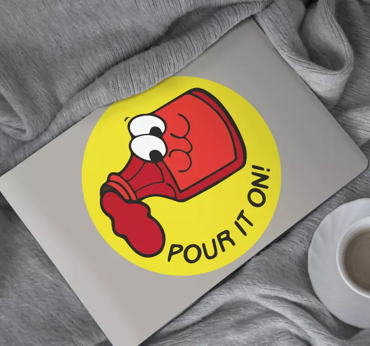 Pour it on chili laptop skin - TenStickers
