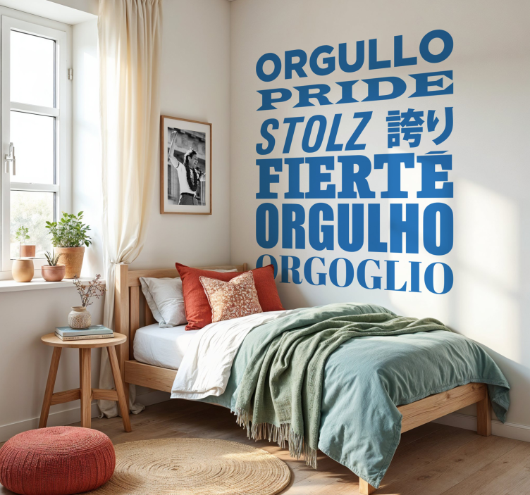 Pride words wall sticker - TenStickers