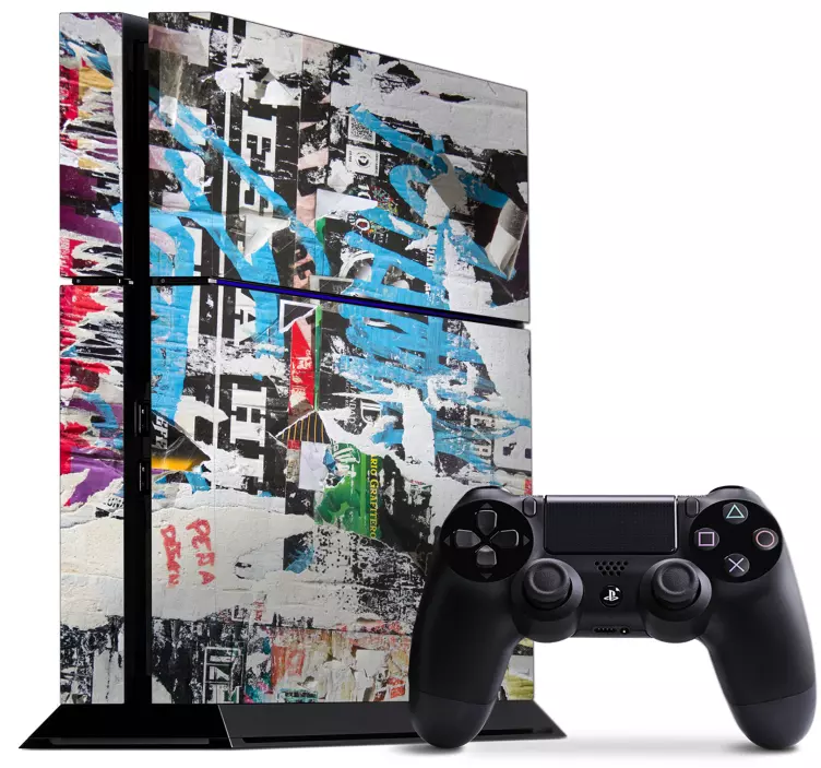 Ps4 skin vibrant urban aesthetic skin - TenStickers
