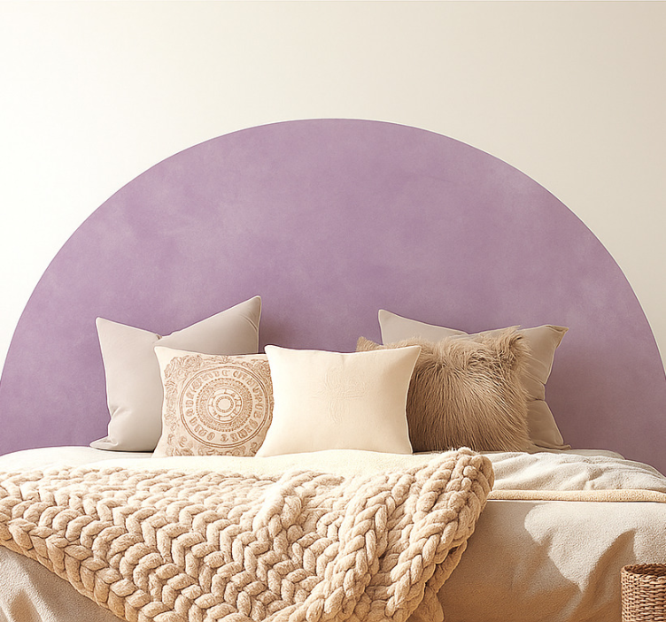 Purple texture imitation bedroom wall sticker - TenStickers