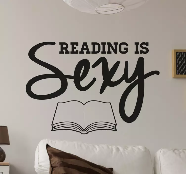 Reading is Sexy Wall Sticker - TenStickers
