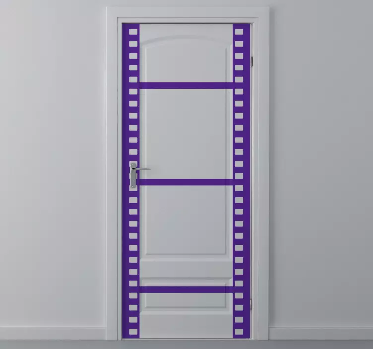 Roll Film Door Sticker - TenStickers
