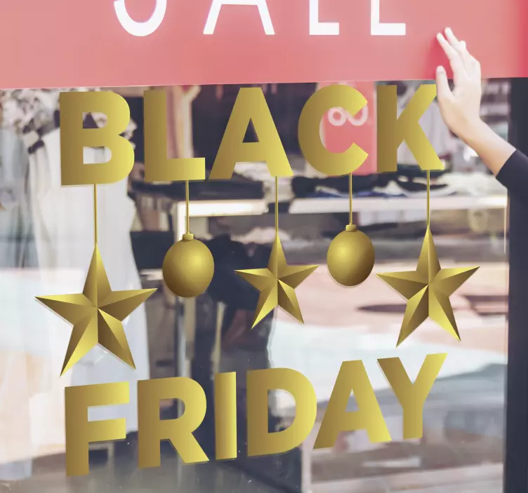 SALE BLACK FRIDAY shop window sticker - TenStickers