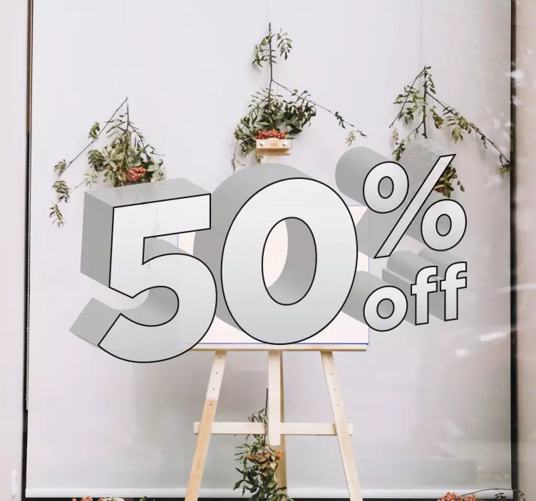 Sales promotion personalized window sticker - TenStickers