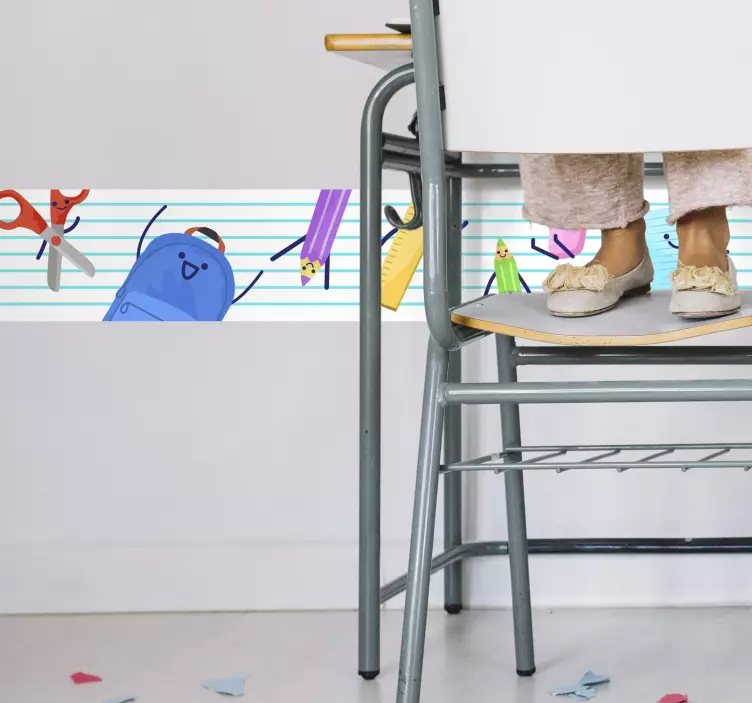 School Drawings Wall Sticker - TenStickers