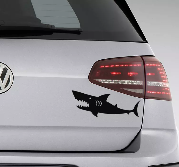 shark carsticker fish wall sticker - TenStickers
