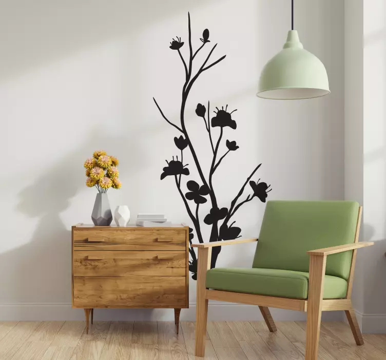 Slim Tree Wall Sticker - TenStickers