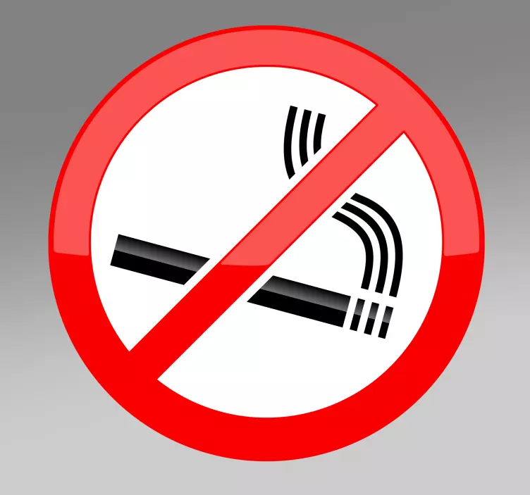 No Smoking Sticker - TenStickers