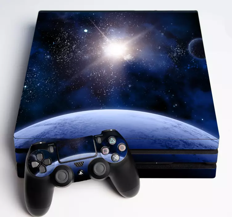 Space galaxy PS4 vinyl sticker - TenStickers