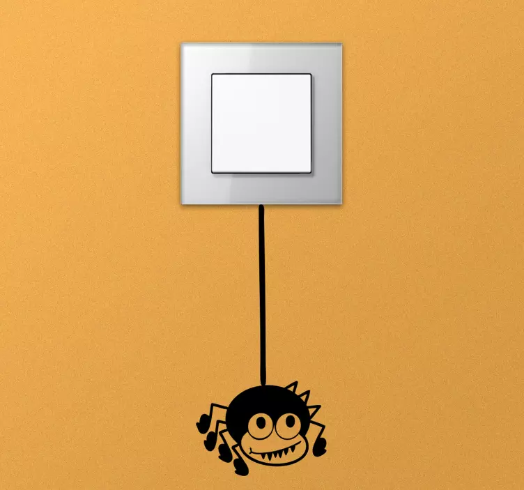 Spider Light Switch Decal - TenStickers