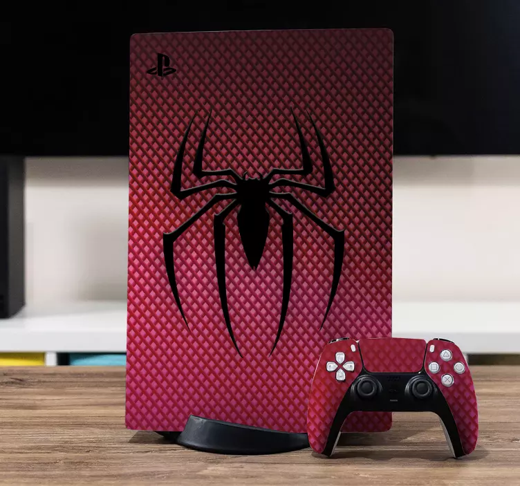 Spiderman chest logo PS5 stickers - TenStickers