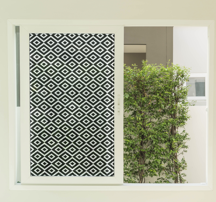 Squares pattern for window film - TenStickers