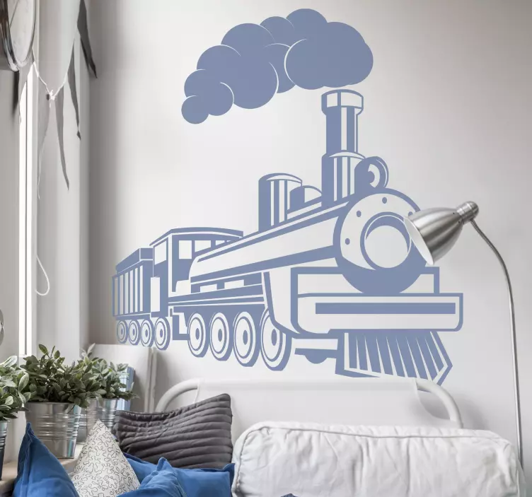 Steam Locomotive Engine vehicle sticker - TenStickers