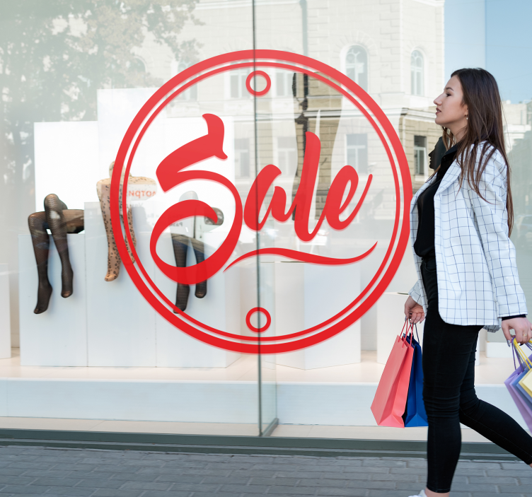 Sale Lettering window sticker - TenStickers