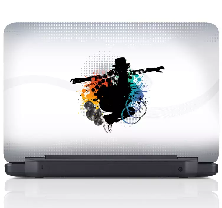 Street dance laptop sticker - TenStickers