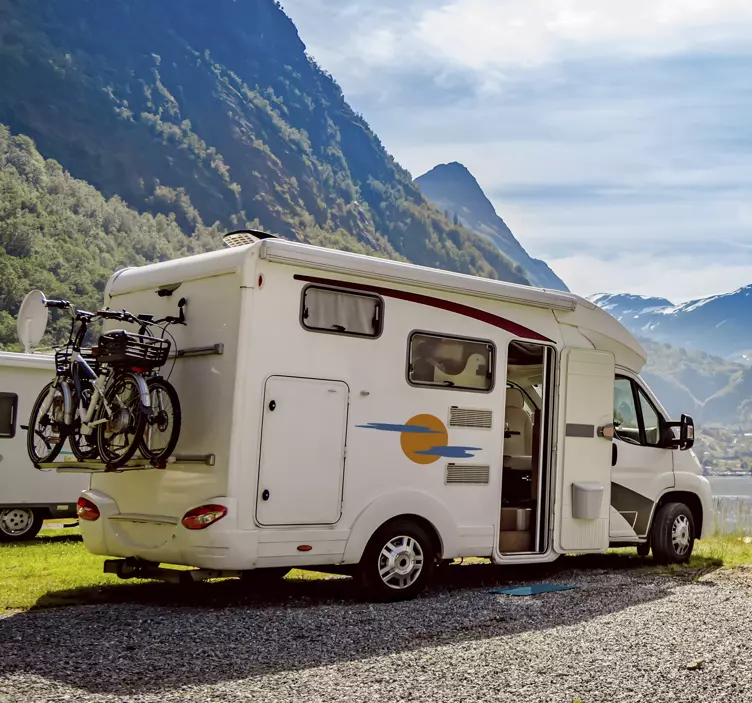 Sun and clouds car sticker - TenStickers