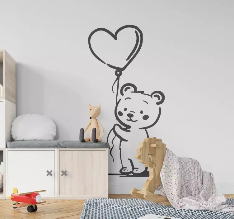 Teddy Bear Outline wall stickers for kid - TenStickers