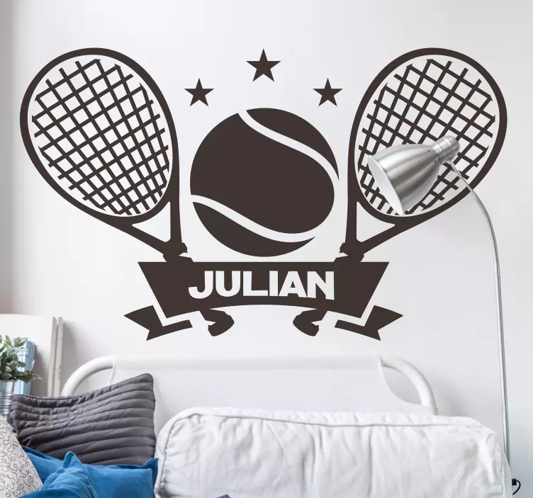 Tennis Customisable Sticker - TenStickers