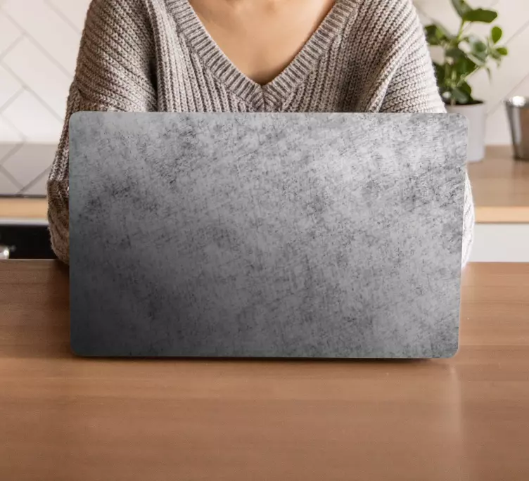 Textured Grey Surface laptop skin - TenStickers