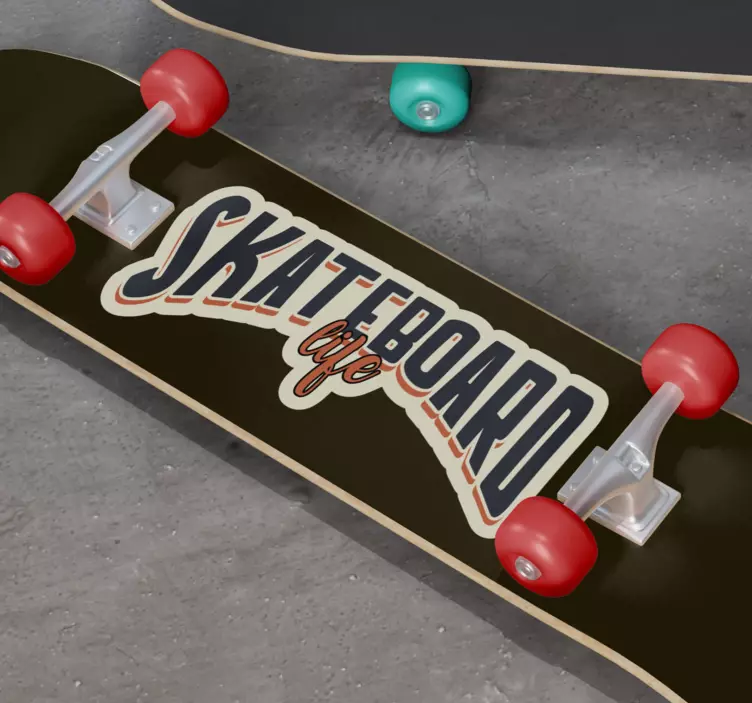 The skateboard life wall sticker - TenStickers