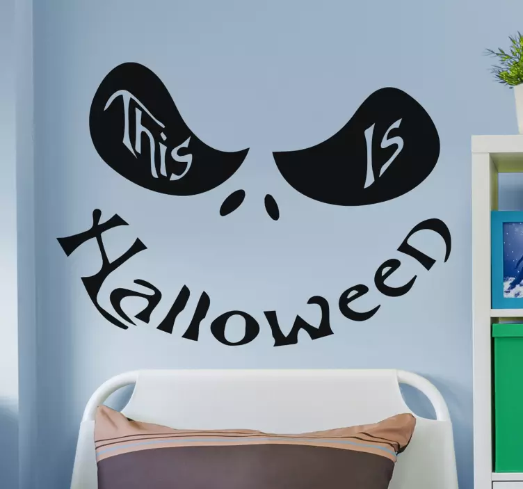 This is Halloween smile halloween decal - TenStickers