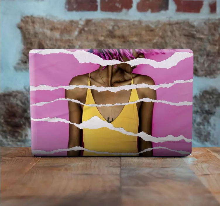 Torn Paper Effect laptop skin - TenStickers