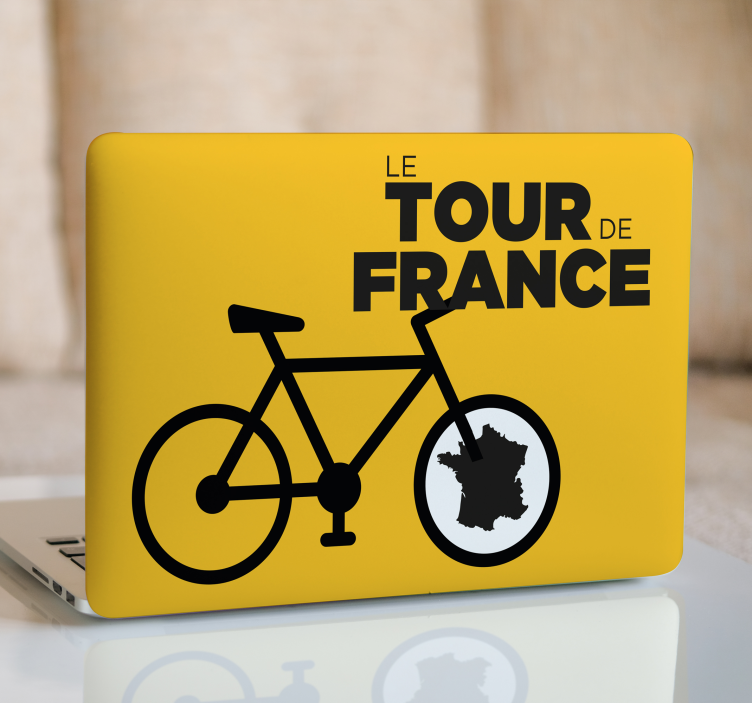 "Tour" icon cycling decal - TenStickers