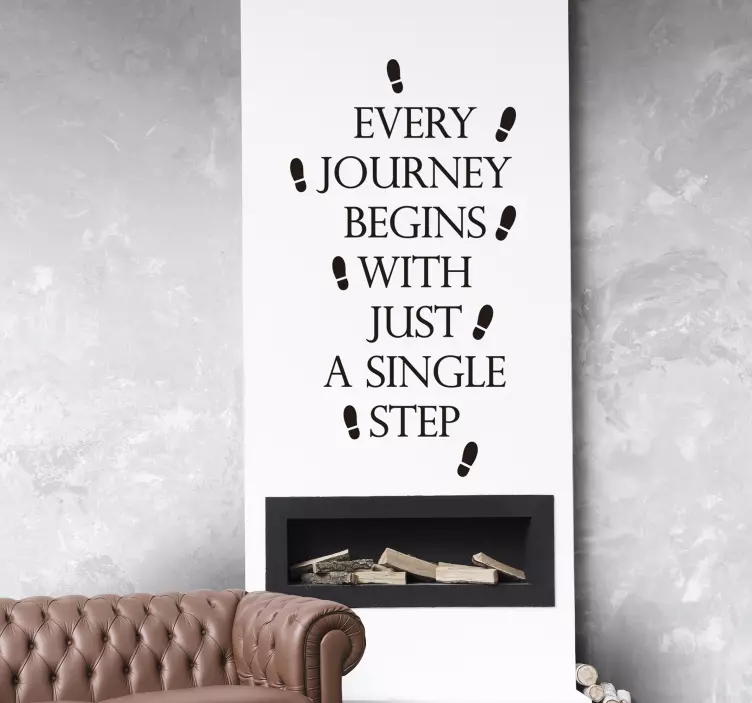 Trapsticker every journey motivational sticker - TenStickers