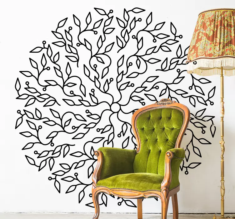 Tree of life abstract tree wall sticker - TenStickers
