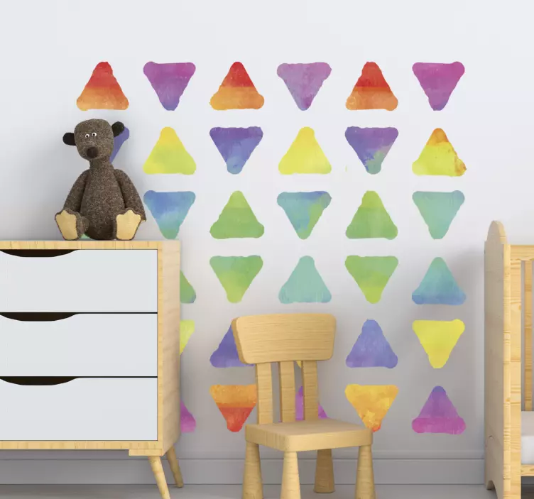 Triangle Dots wall sticker - TenStickers