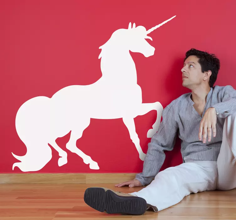 Unicorn Silhouette Wall Sticker - TenStickers