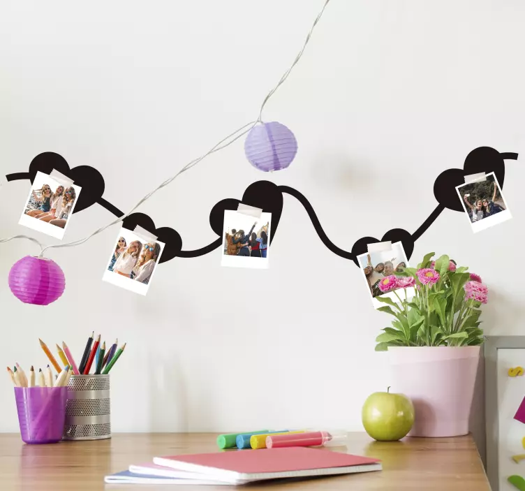 Valentine with photo love sticker - TenStickers