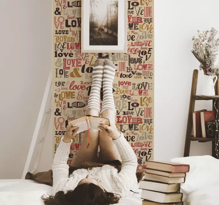 Vibrant Affection Illustrations love sticker - TenStickers