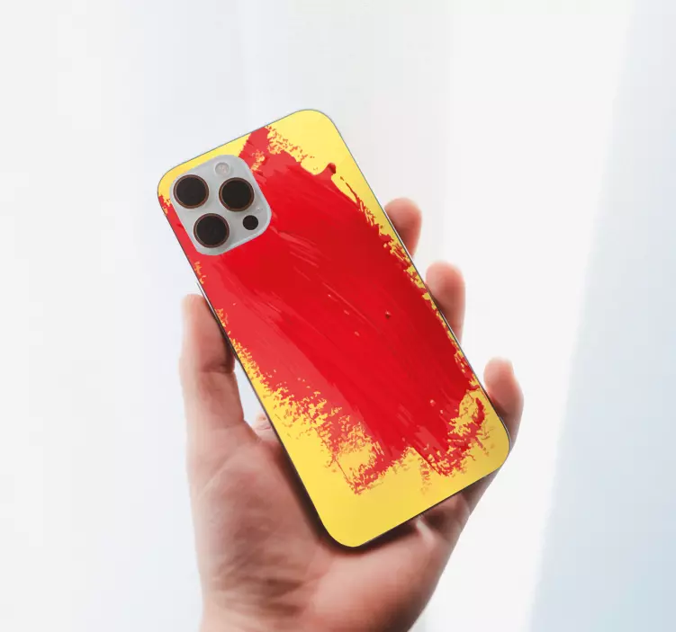 Vibrant Color Splash iPhone sticker - TenStickers