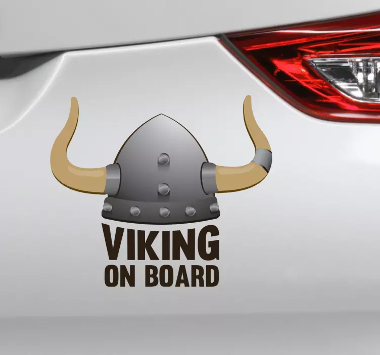 Viking baby on board sticker - TenStickers
