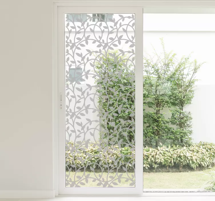 Vinilo ornamental ventana floral wall sticker - TenStickers