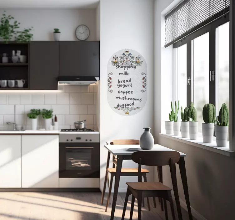 Vintage Whiteboard:A antique branco quadro de escrita. vintage wa - TenStickers