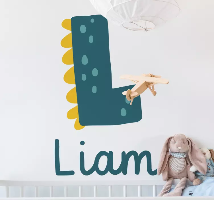 Wall stickers for kid liam's playful letter - TenStickers
