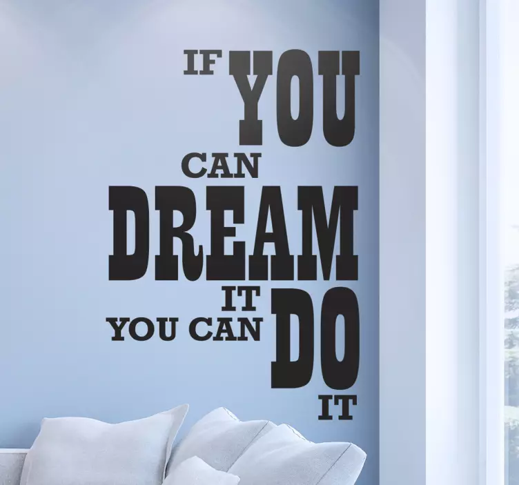 Walt Disney you can do it motivational sticker - TenStickers