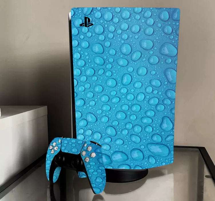 Water on glass PS5 stickers - TenStickers