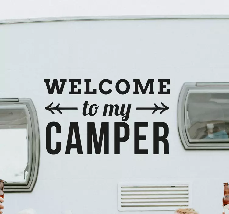 Welcome to my camper car sticker - TenStickers