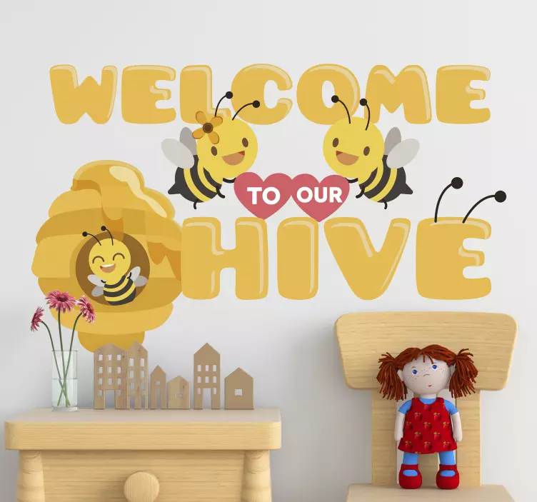 Welcome to our hive insect sticker - TenStickers