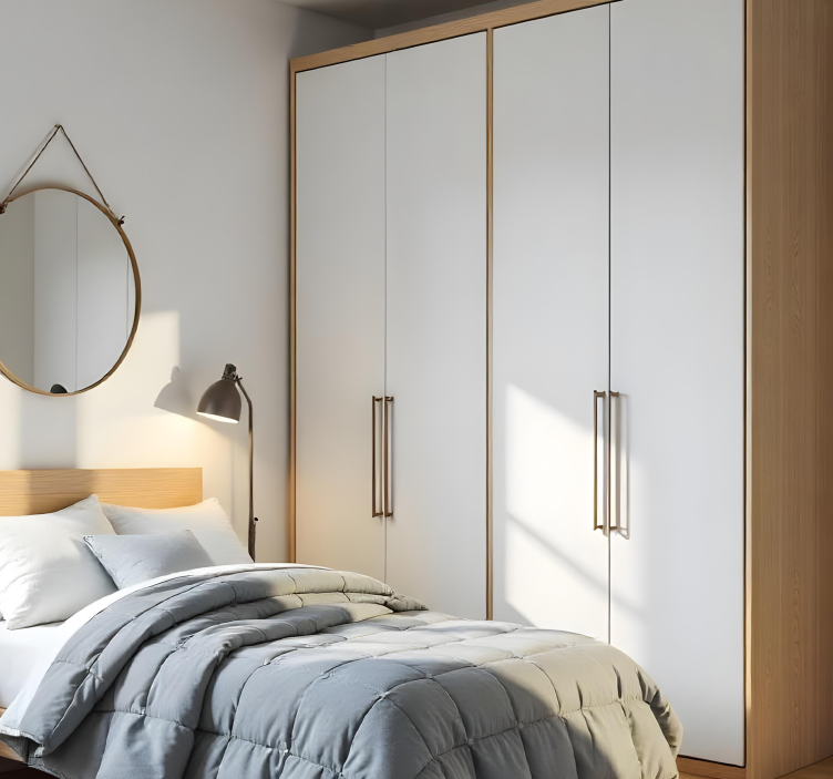 white decorative furniture sticker - TenStickers