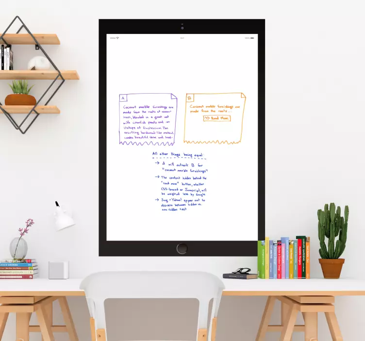 Whiteboard iPad Pro Business Sticker - TenStickers