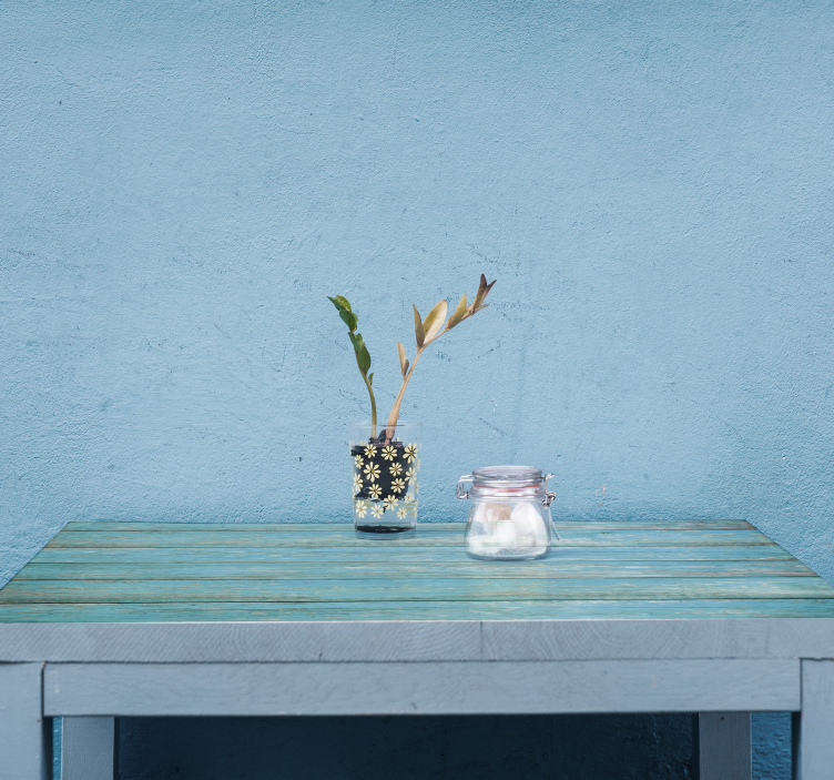 Wood ornamental furniture sticker - TenStickers