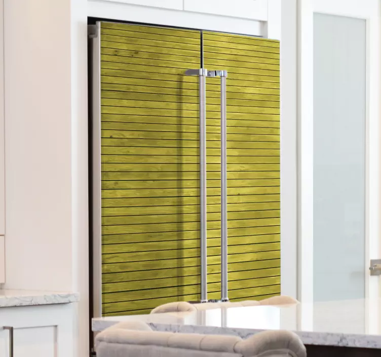 Wooden illuminating fridge sticker - TenStickers