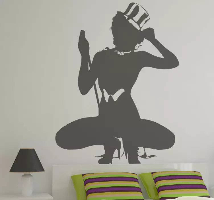 Yankee Stripper Sticker - TenStickers