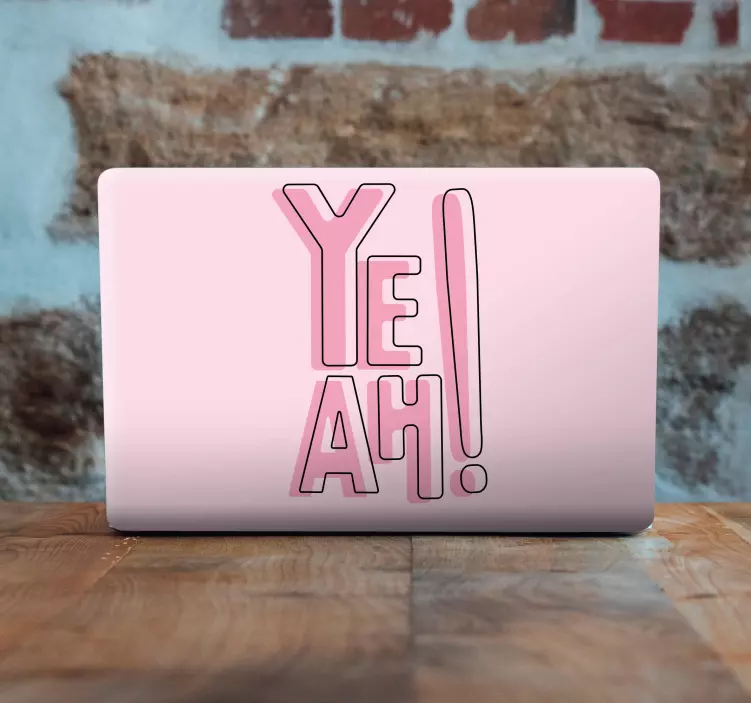 Yeah cool art laptop skins - TenStickers