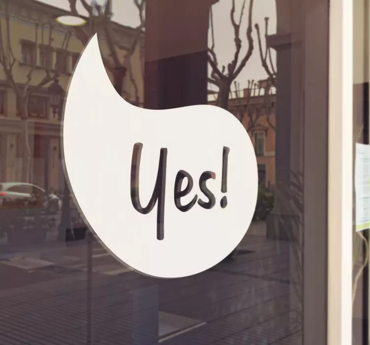 Yes Decorative Stickers - TenStickers